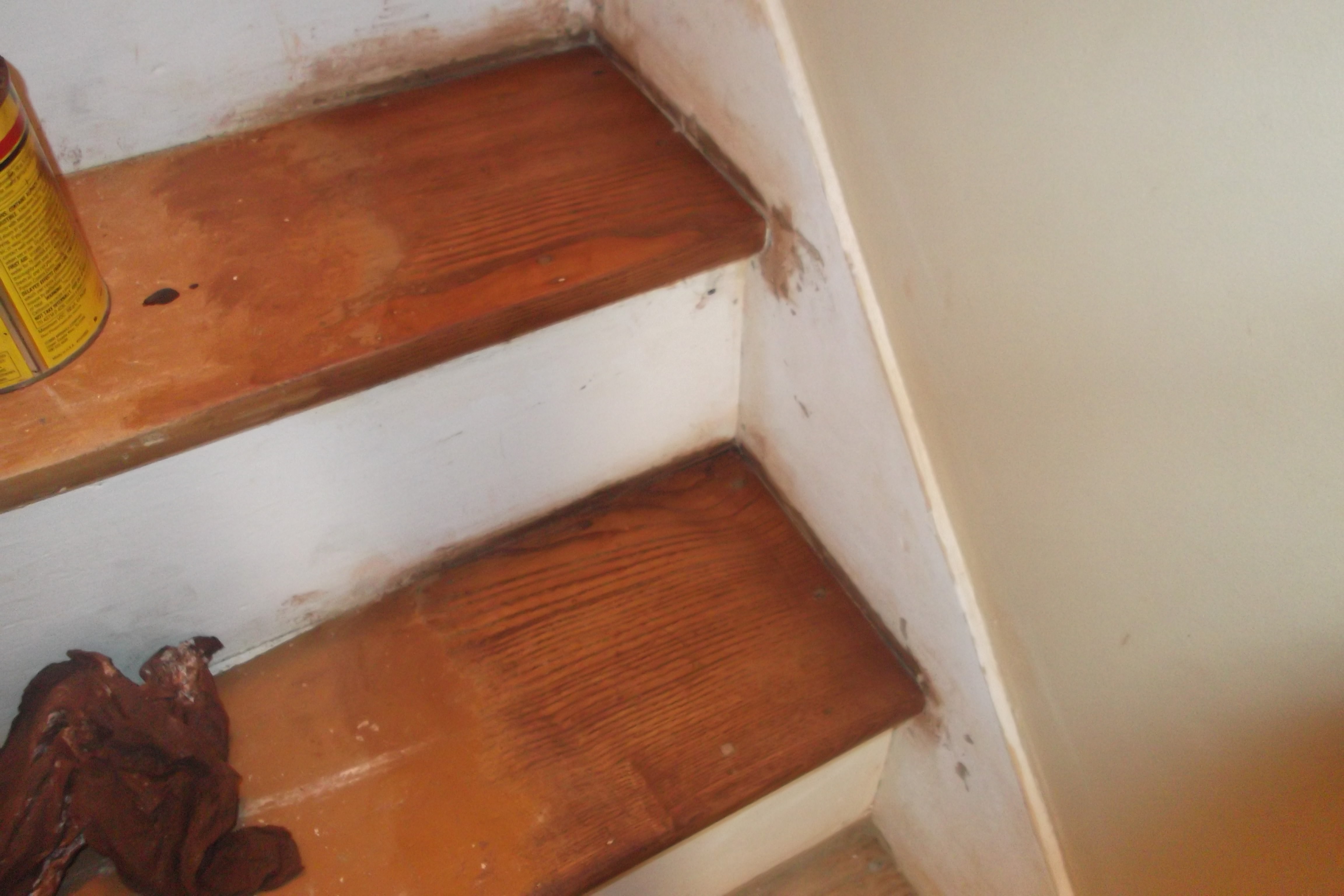 staining stairs