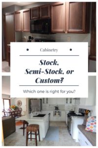stock semi stock or custom cabinetry
