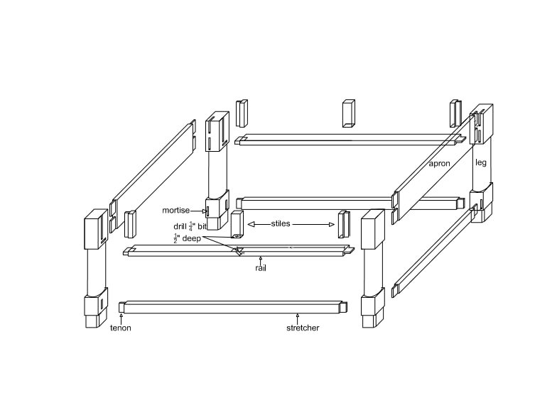 coffee table plans with drawers