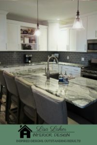 kitchen remodel white shaker cabinets viscount white granite gray subway tile