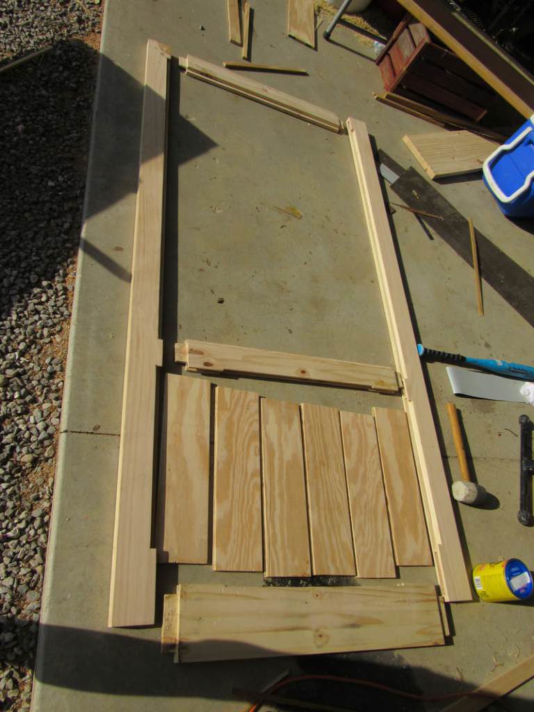wood screen door parts