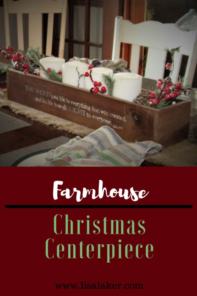 narrow christmas centerpiece diy farmhouse centerpiece