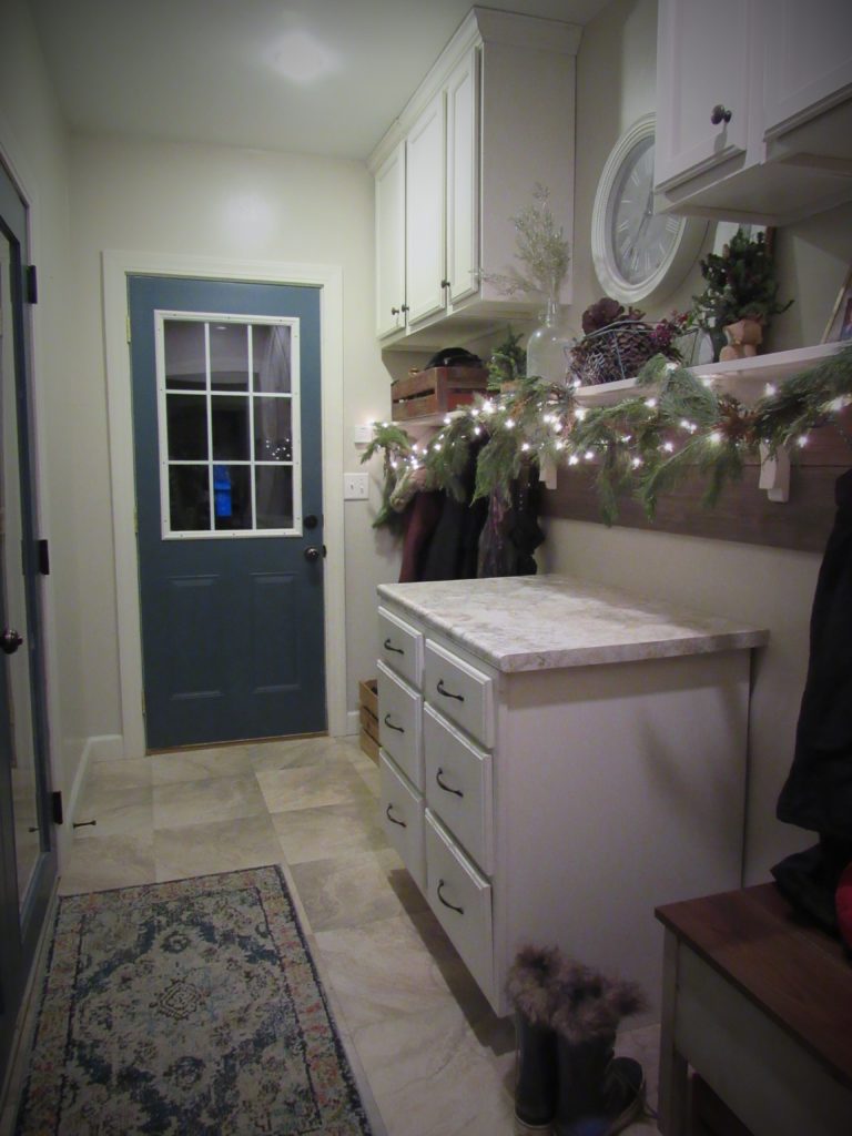 christmas mudroom farmhouse Christmas home tour