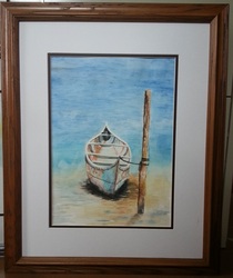 watercolor canoe