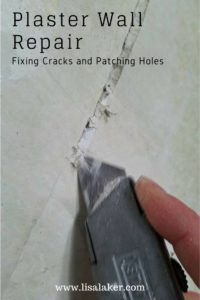 repairing cracks in plaster
