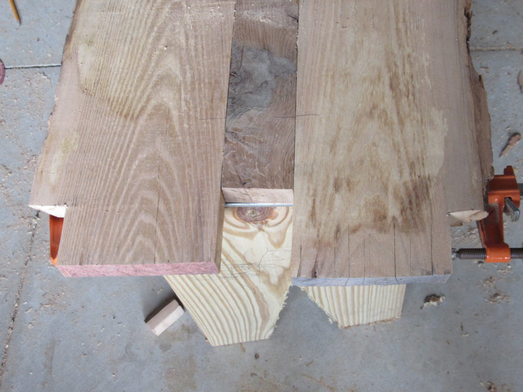 how to clamp live edge boards