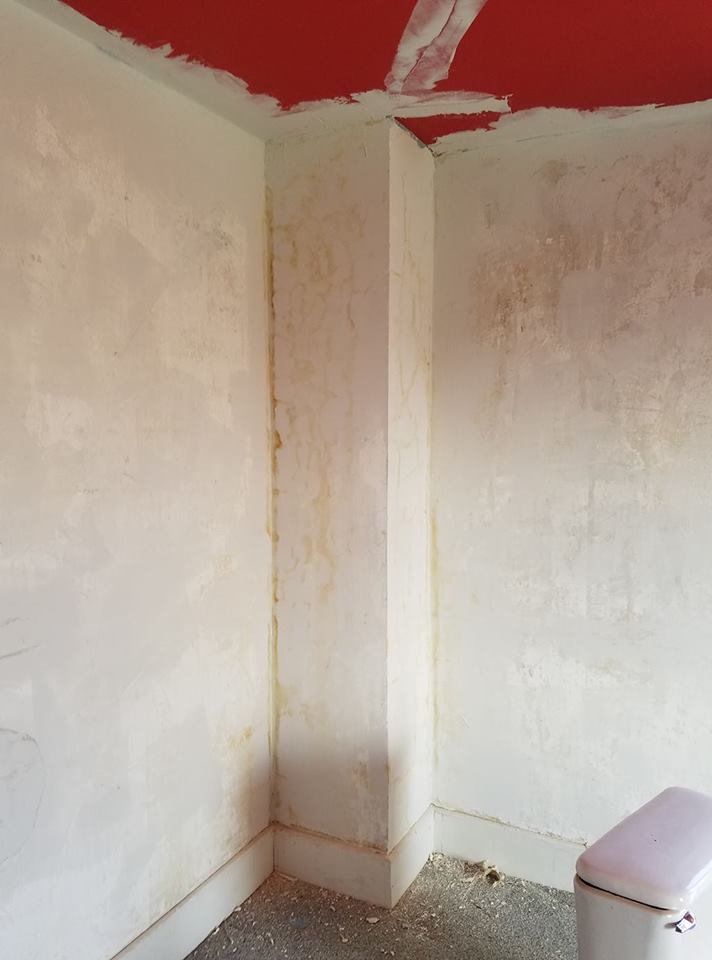 plaster walls skim coat smooth repair coating mud hang curtains rough basement plasterboard drywall patching lisalaker before painting