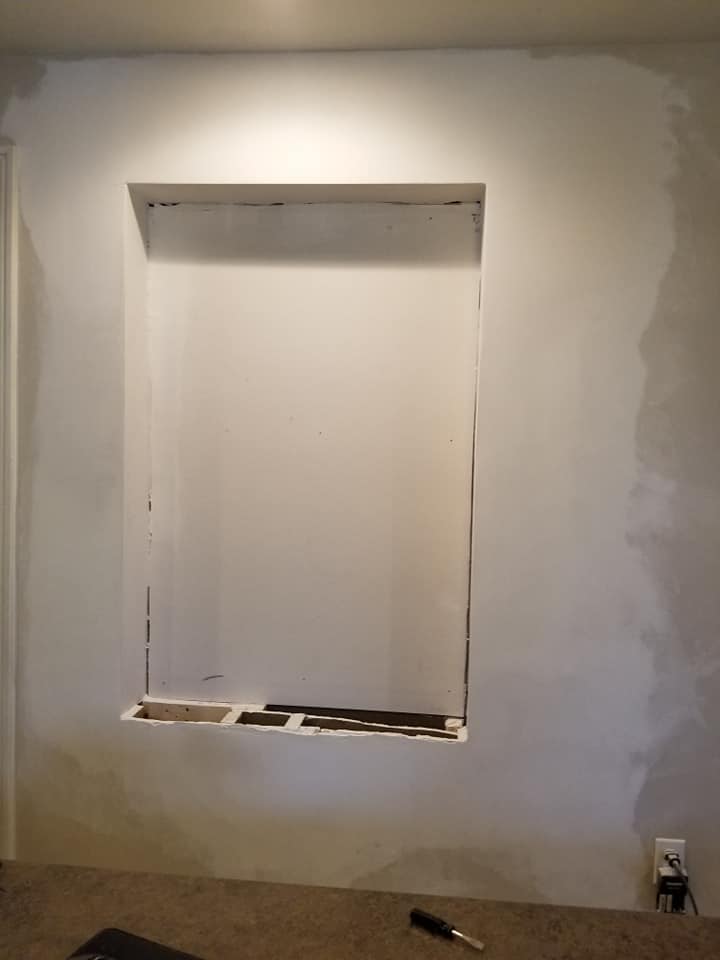 drywall frame niche