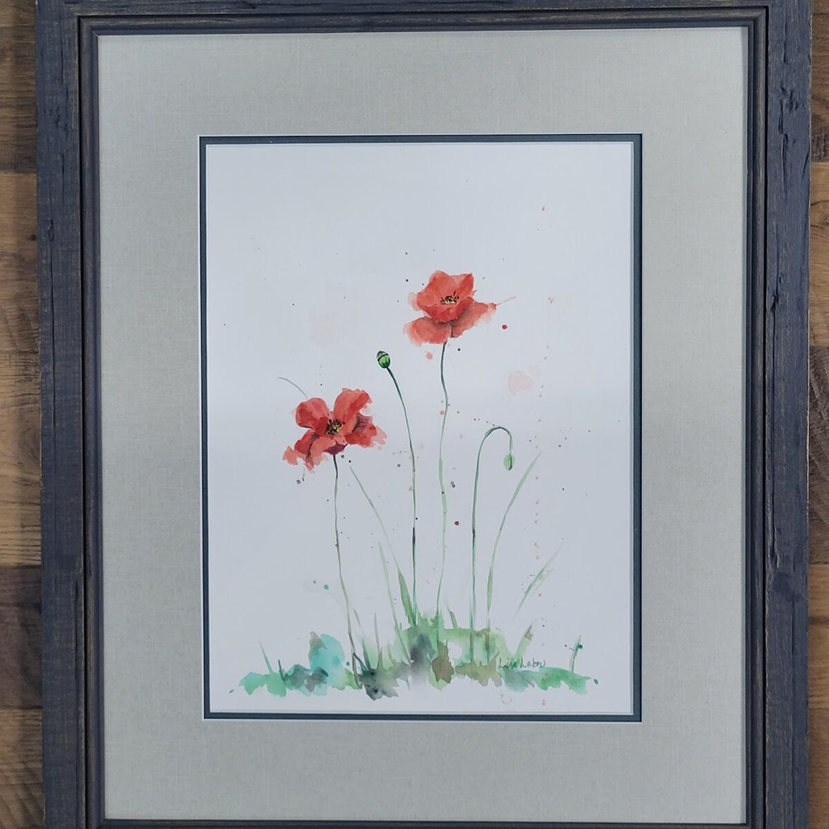 ORIGINAL Double Red Poppy