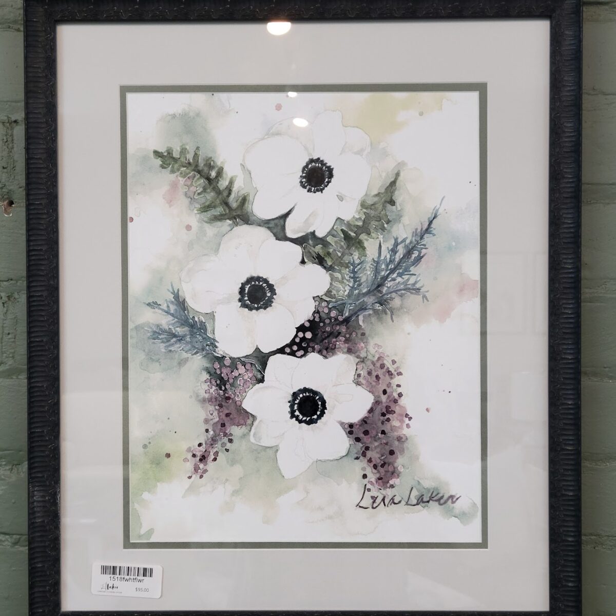 Frame 15x18 White Flower