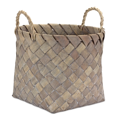 Medium Brown Woven Basket