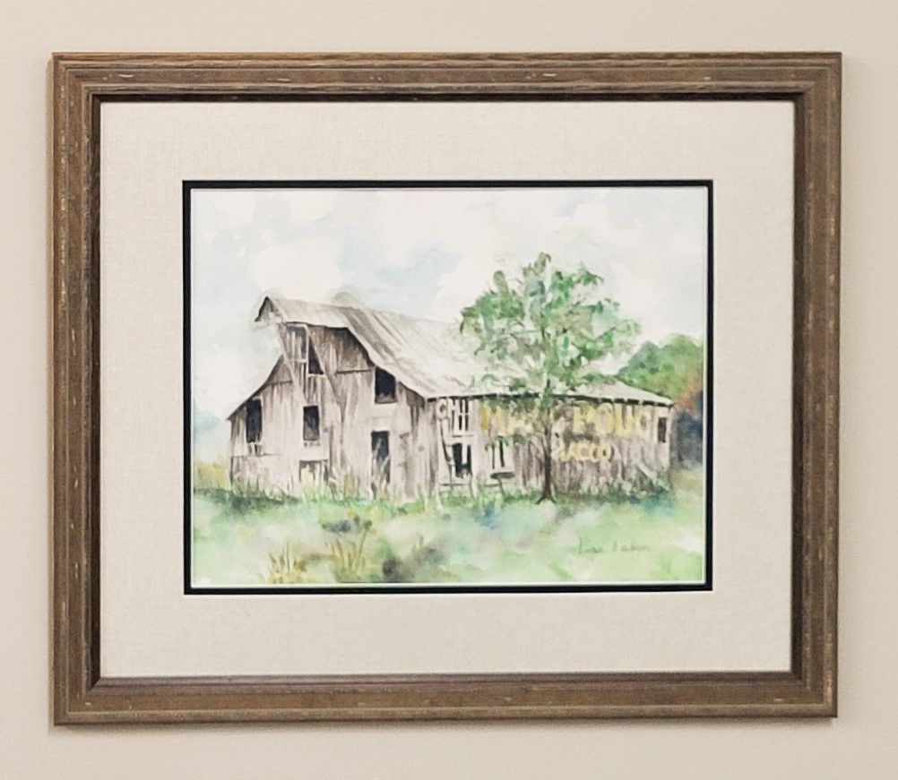 ORIGINAL Tobacco Barn  Framed