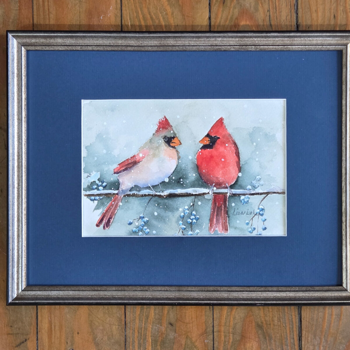 Winter Cardinal Duo Original