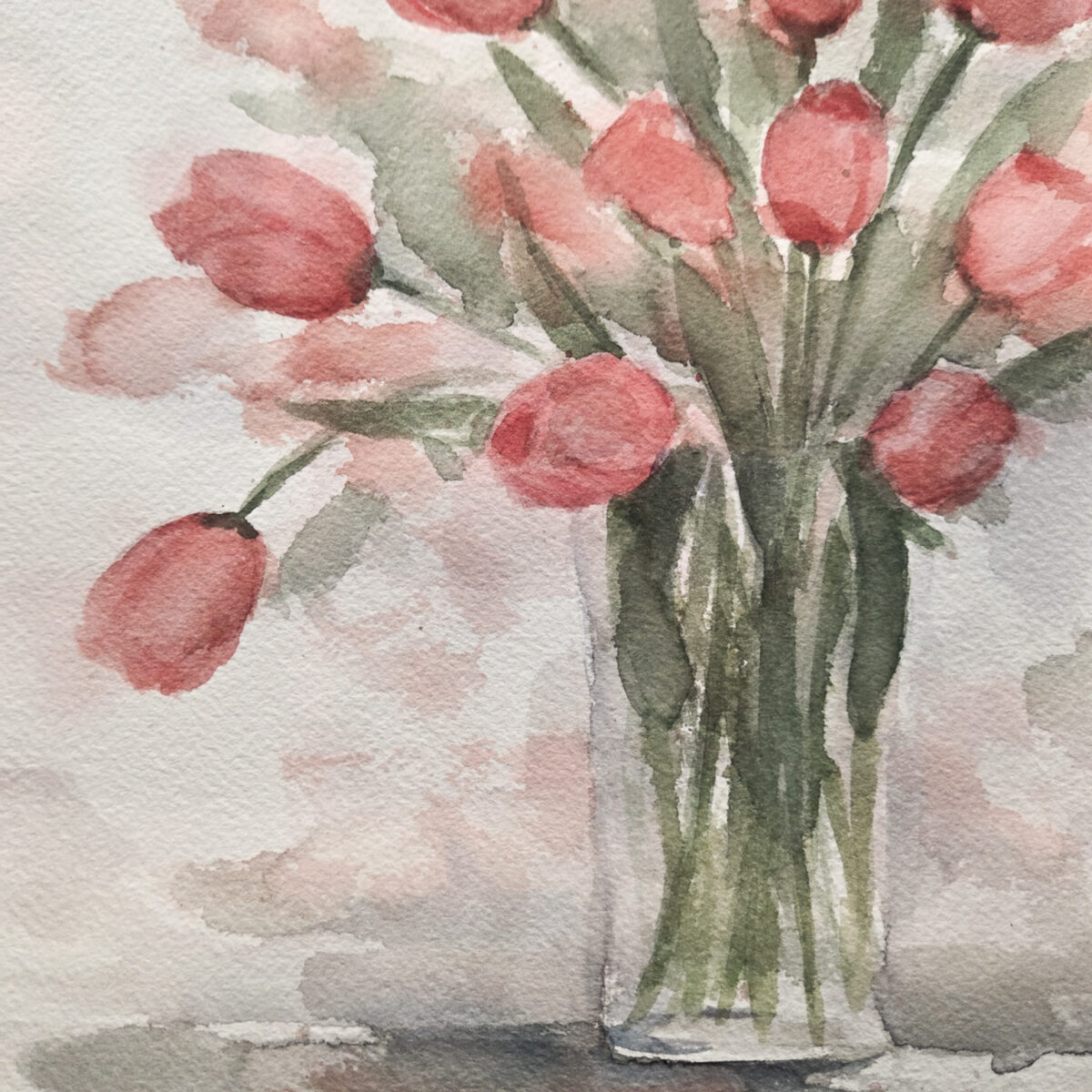 Watercolor Class Tulips at Defiance Society of Artists-- Tuesday, March 24 5:30-7:30